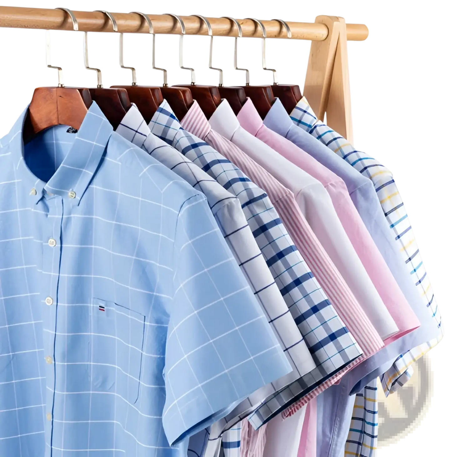 Men's Premium 100% Cotton Textured Short Sleeve Shirt