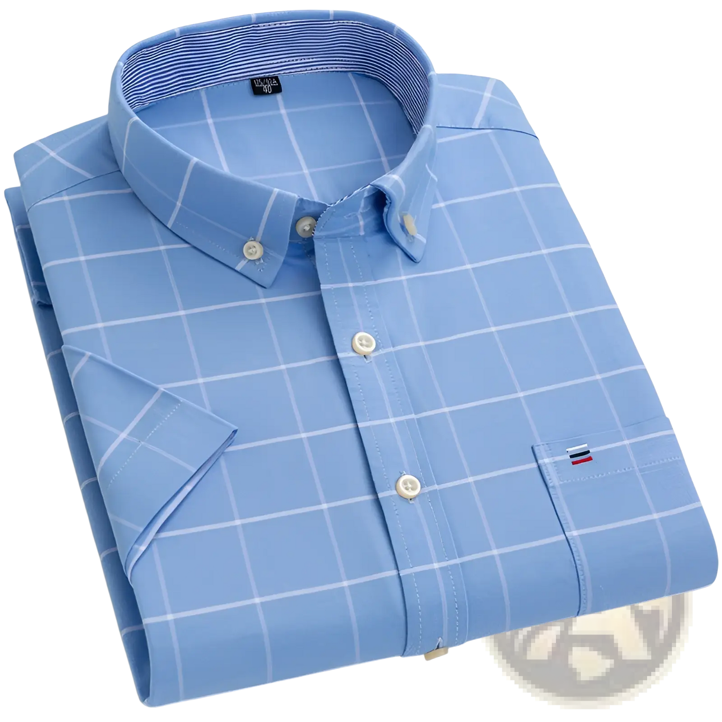 Men's Premium 100% Cotton Textured Short Sleeve Shirt