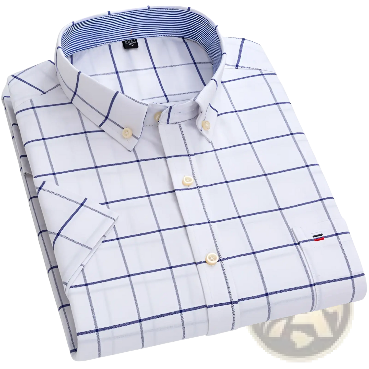 Men's Premium 100% Cotton Textured Short Sleeve Shirt