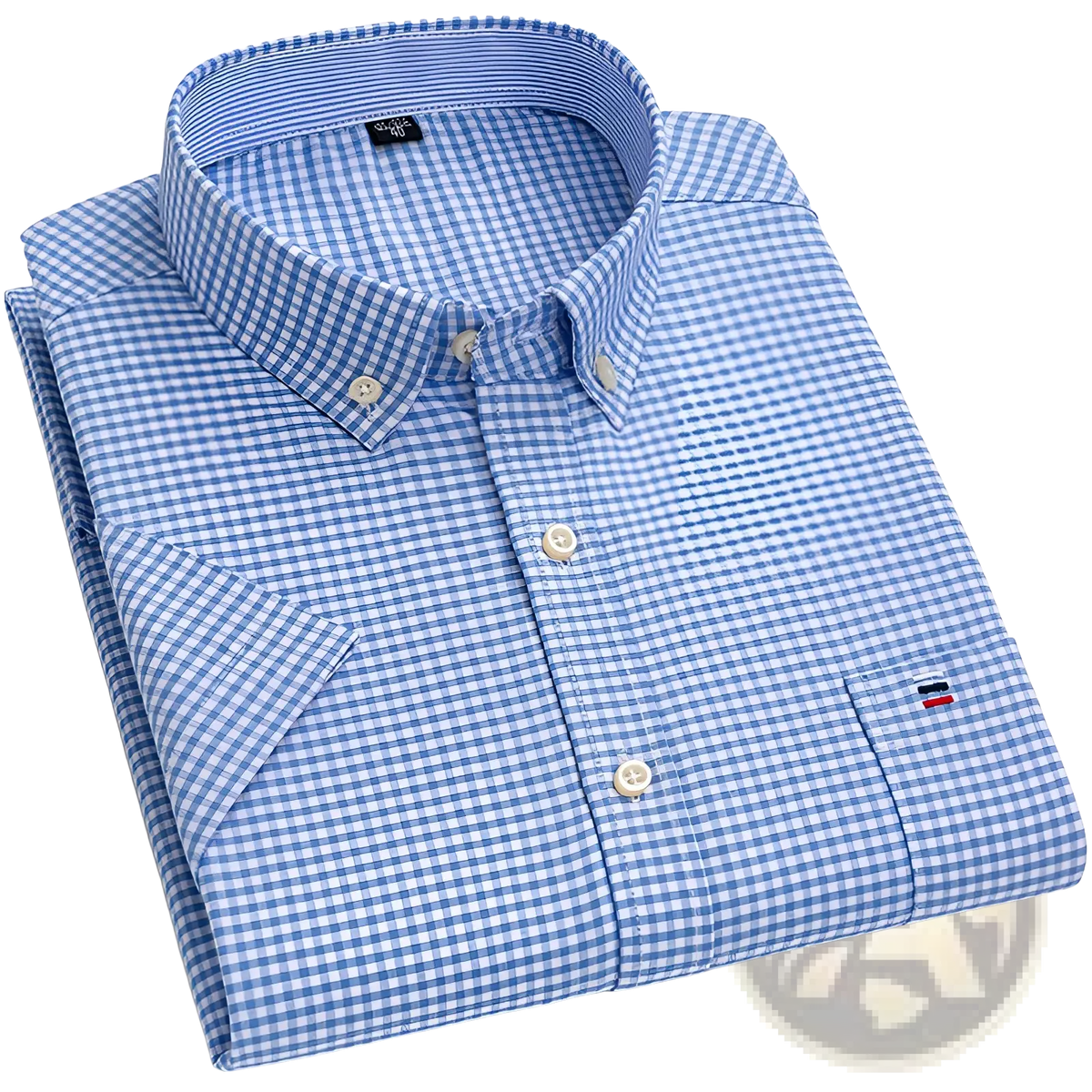Men's Premium 100% Cotton Textured Short Sleeve Shirt