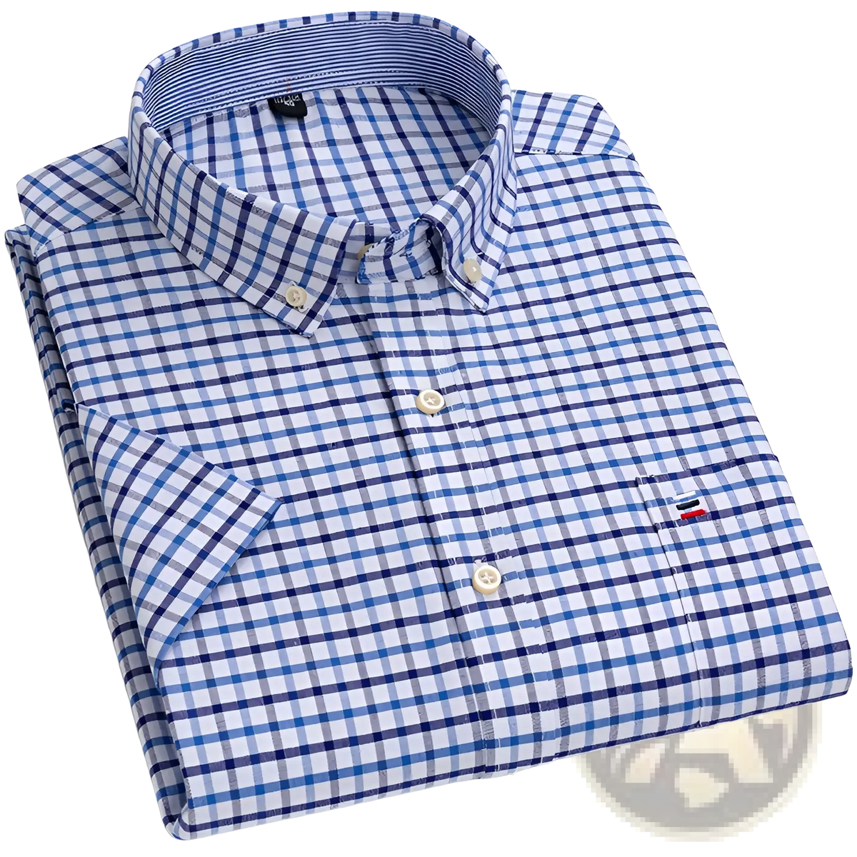 Men's Premium 100% Cotton Textured Short Sleeve Shirt