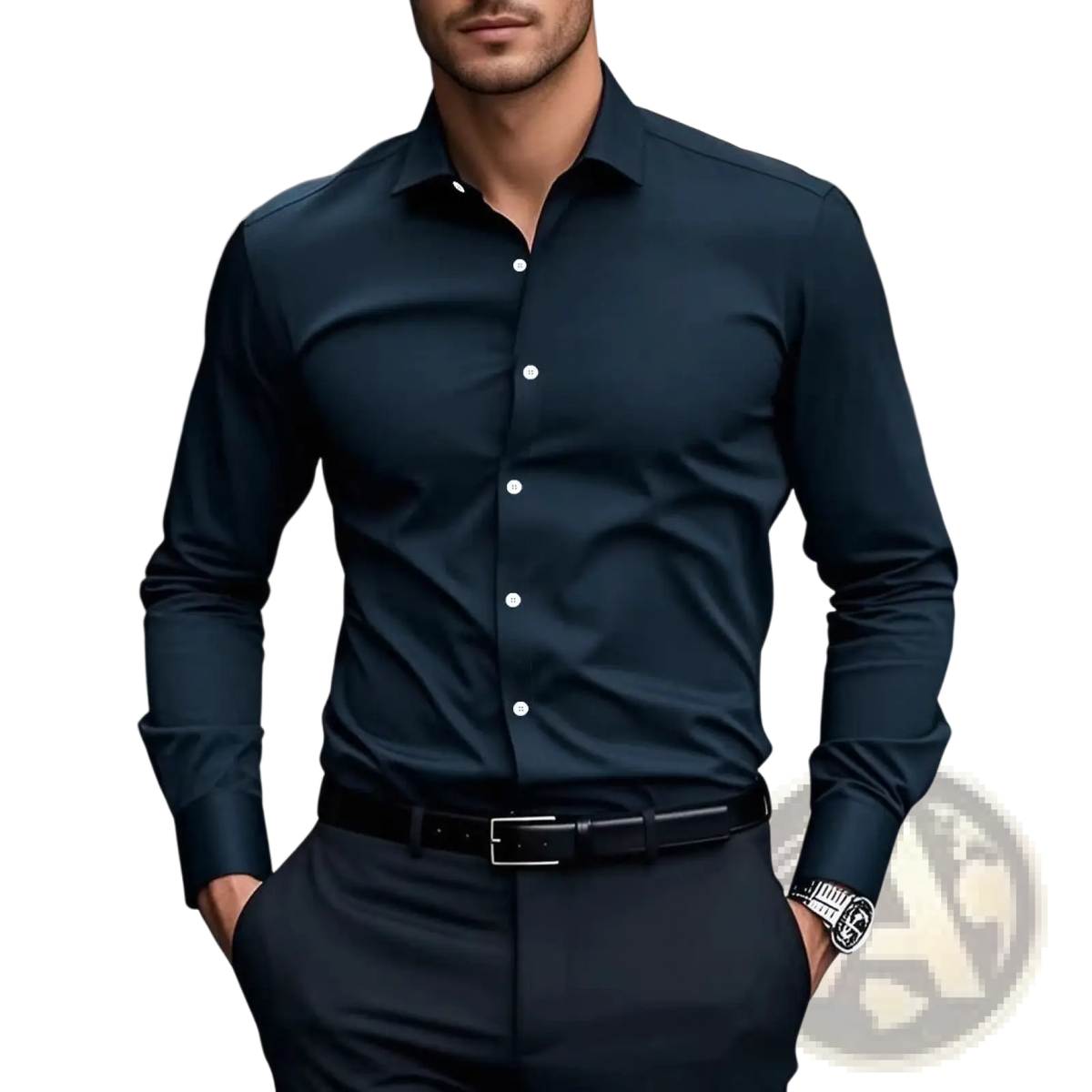 Men's Slim Fit Business Dress Shirt