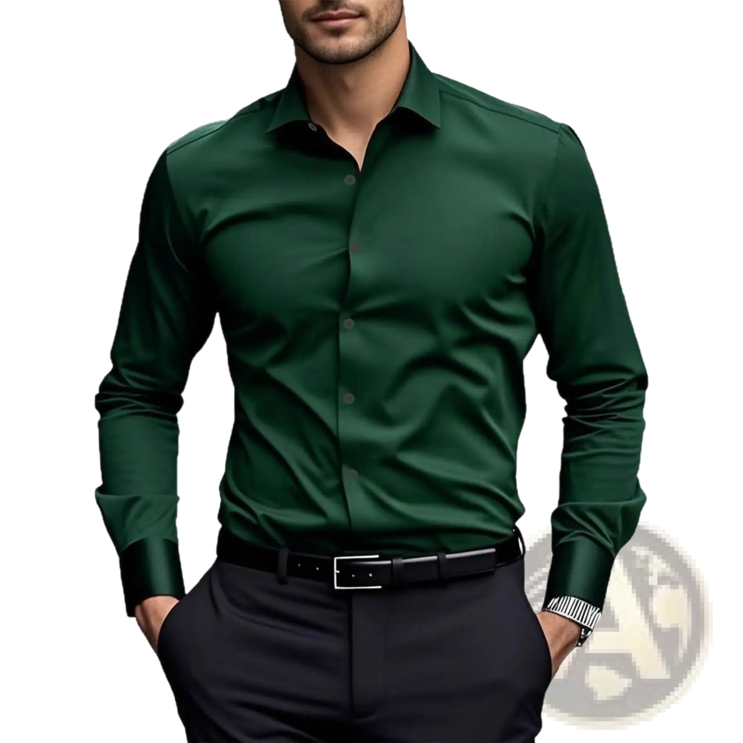 Men's Slim Fit Business Dress Shirt