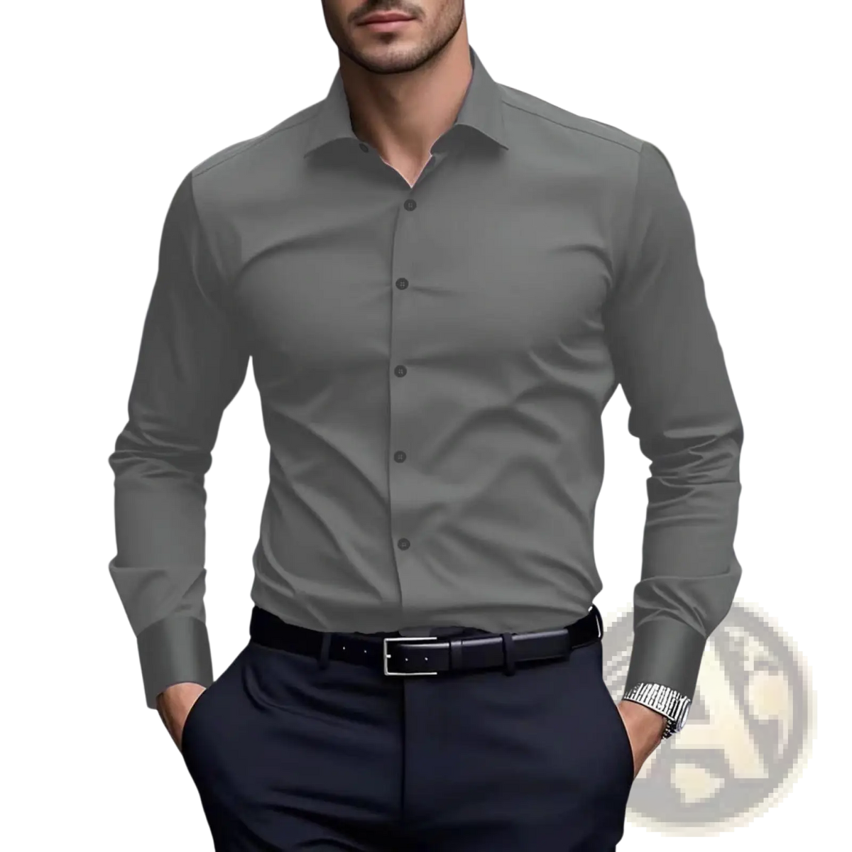 Men's Slim Fit Business Dress Shirt