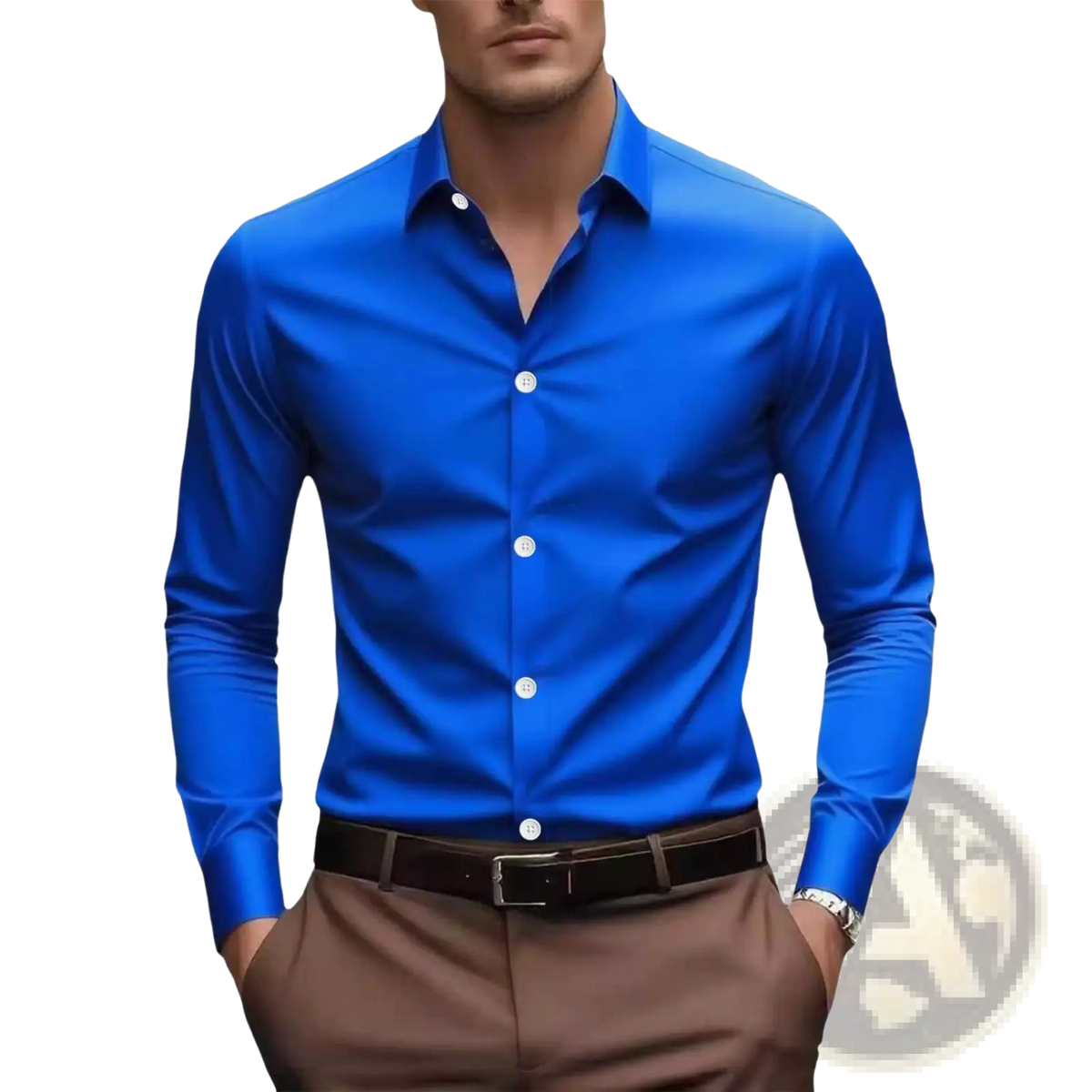 Men's Slim Fit Business Dress Shirt