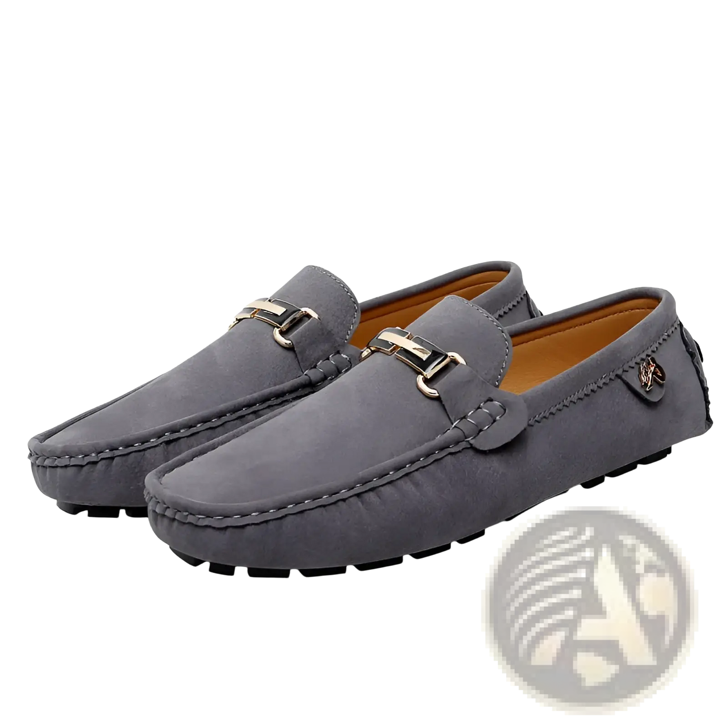 Men's Suede Horsebit Loafers Handmade Gommino Shoes