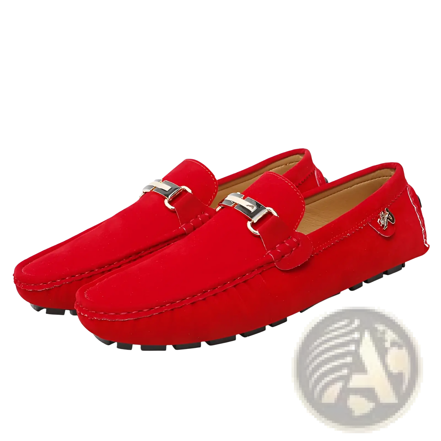 Men's Suede Horsebit Loafers Handmade Gommino Shoes