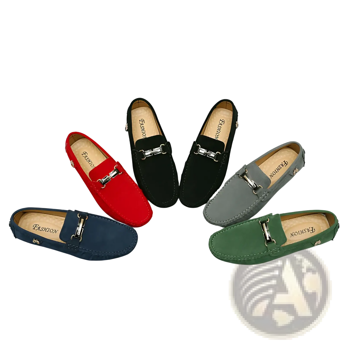 Men's Suede Horsebit Loafers Handmade Gommino Shoes