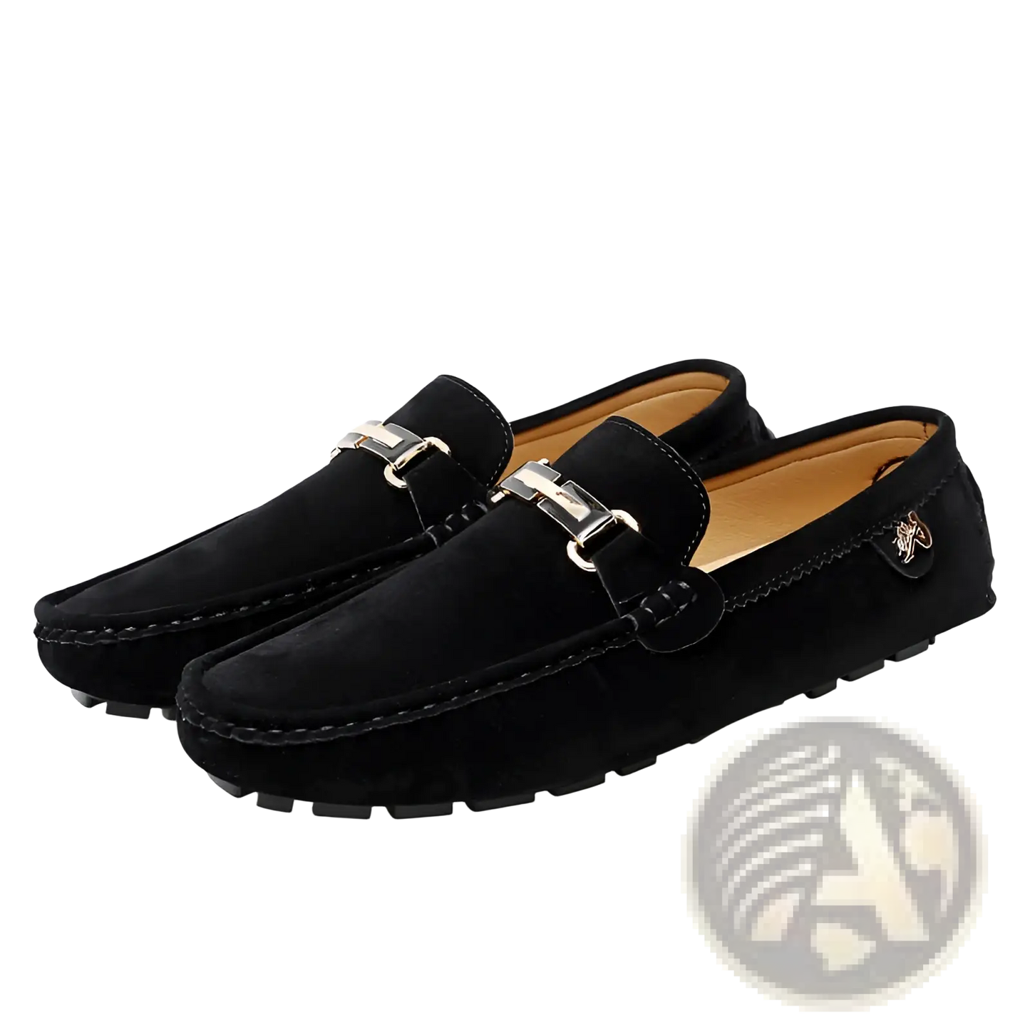 Men's Suede Horsebit Loafers Handmade Gommino Shoes