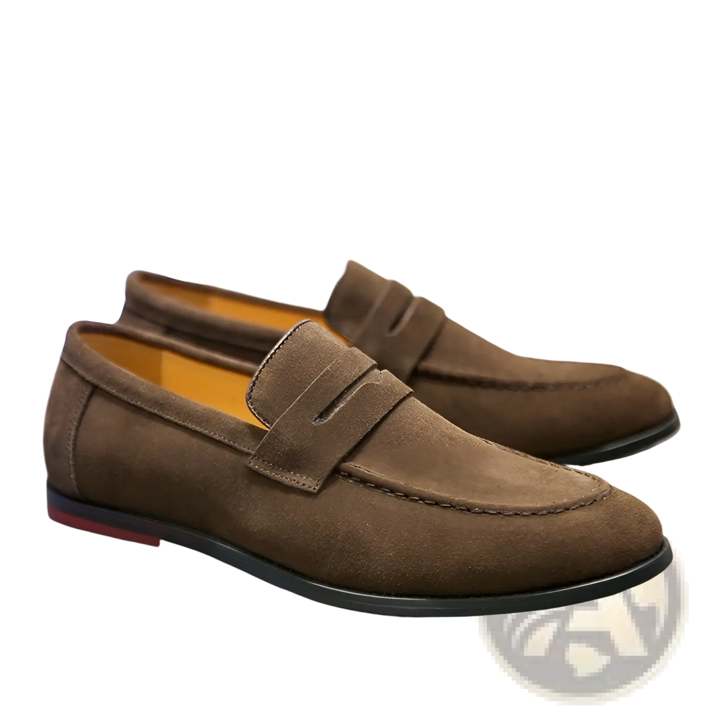 Men's Suede Penny Loafers Trendy Slip on Shoes