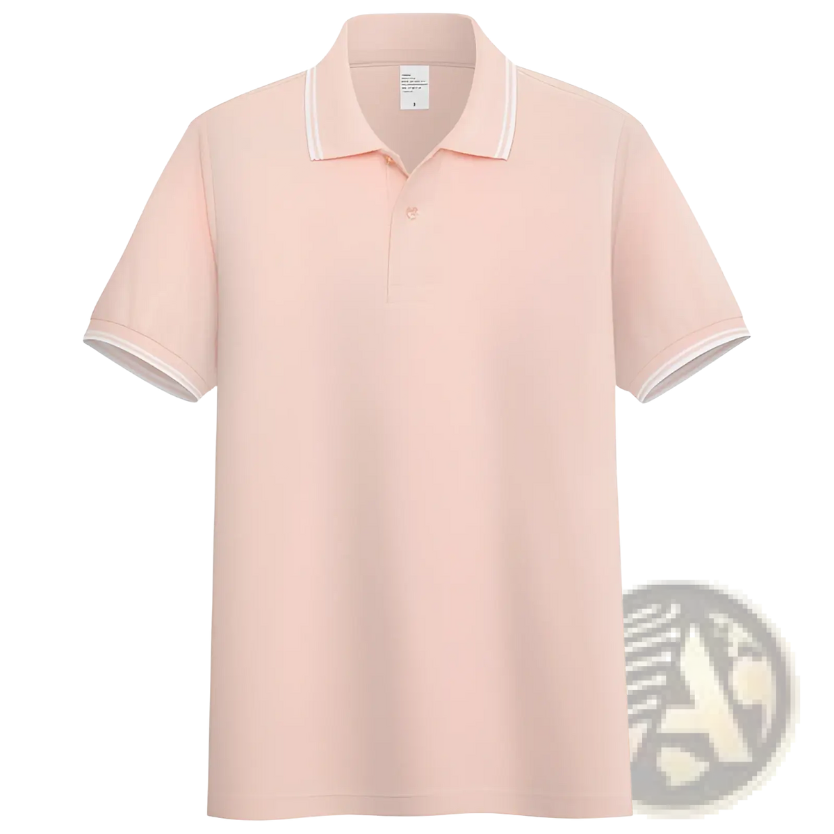 Men's Summer Striped Trim Stand Collar Polo Shirt