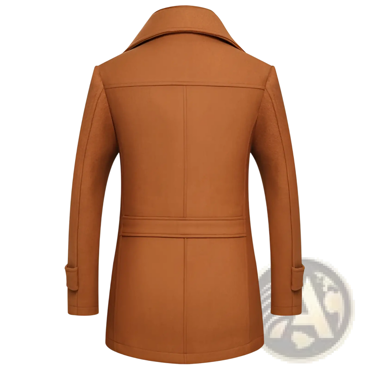 Men's Wool Blend Quilted Winter Coat