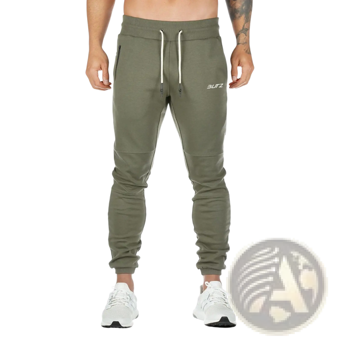 Men's Zipper Cargo Joggers Fitness Trousers