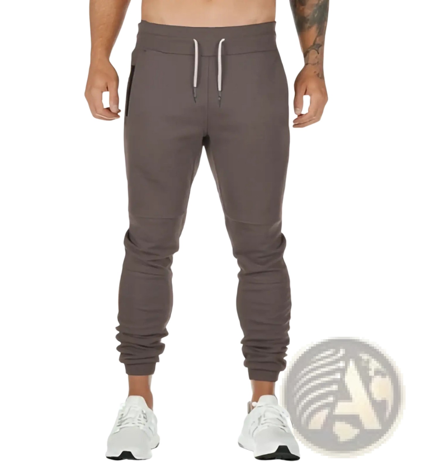 Men's Zipper Cargo Joggers Fitness Trousers