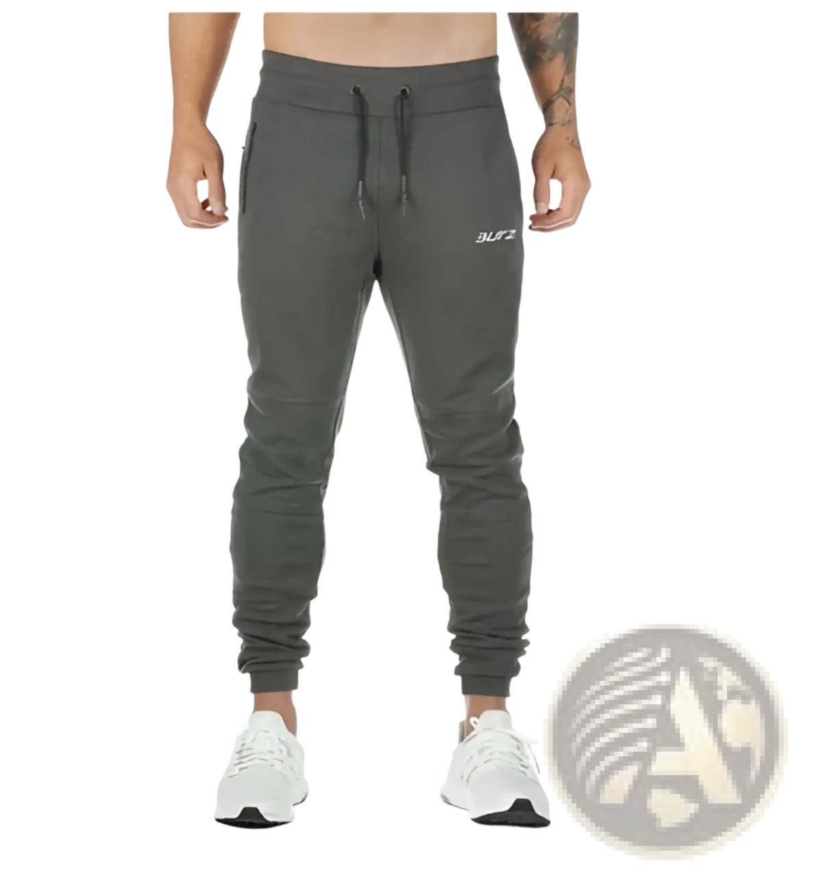 Men's Zipper Cargo Joggers Fitness Trousers