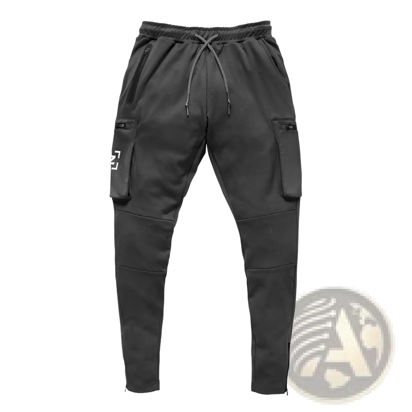 Men's Zipper Cargo Joggers Fitness Trousers