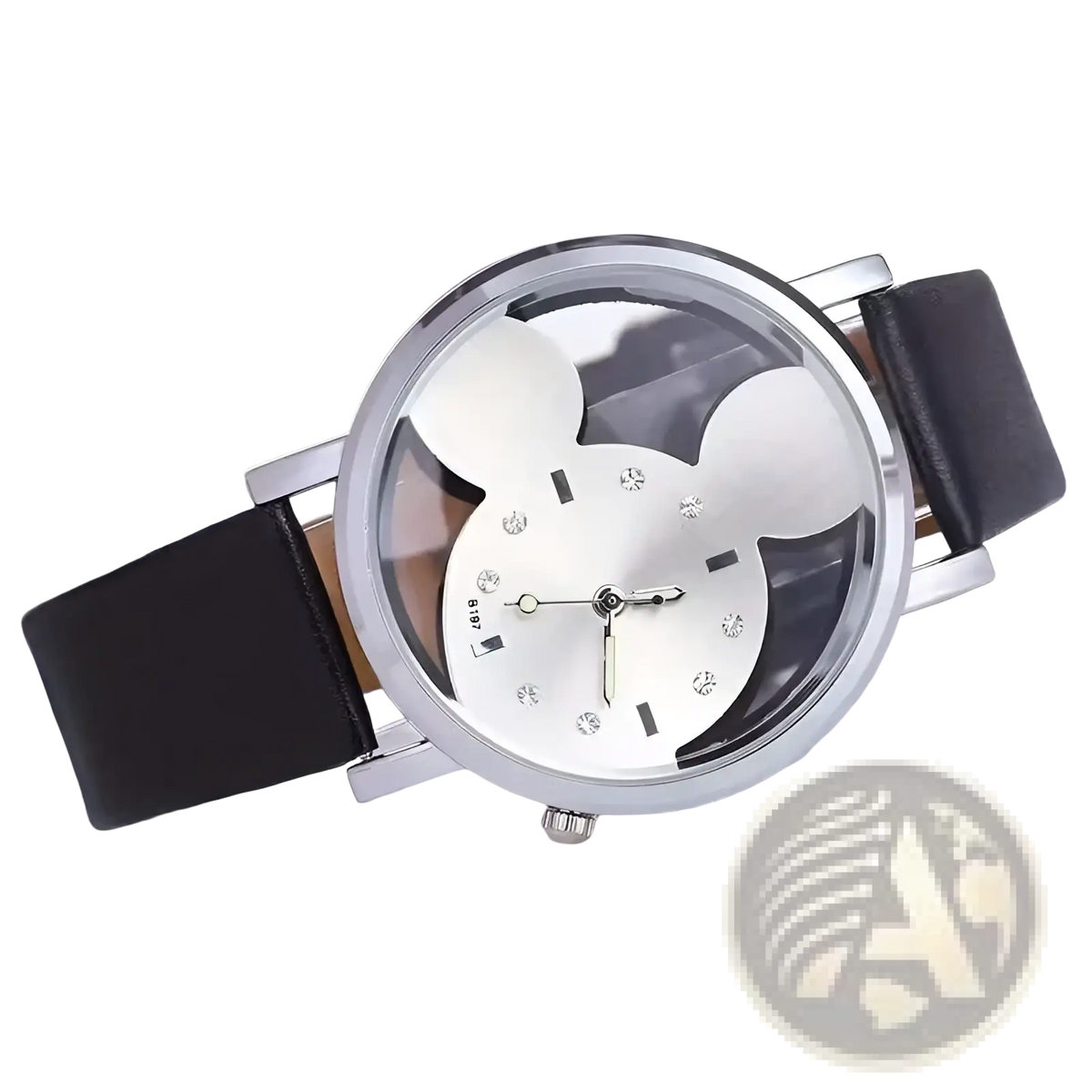 Mickey Mouse Leather Kids Quartz Watch