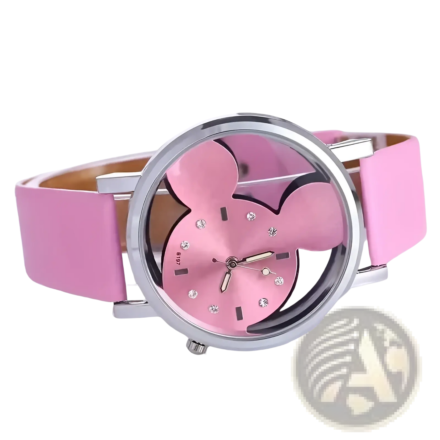 Mickey Mouse Leather Kids Quartz Watch