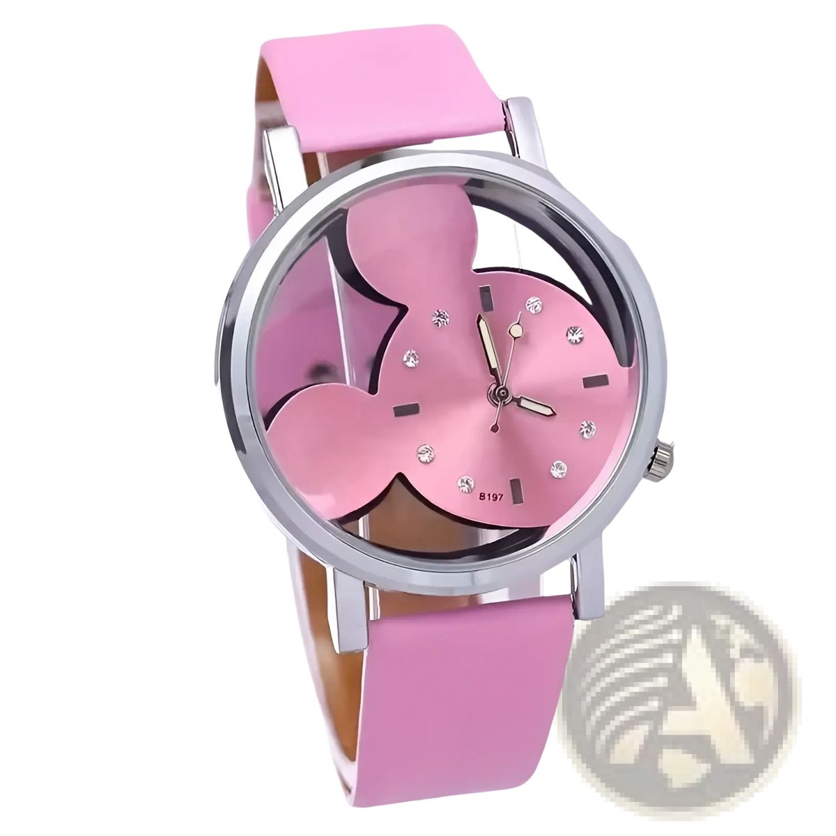 Mickey Mouse Leather Kids Quartz Watch