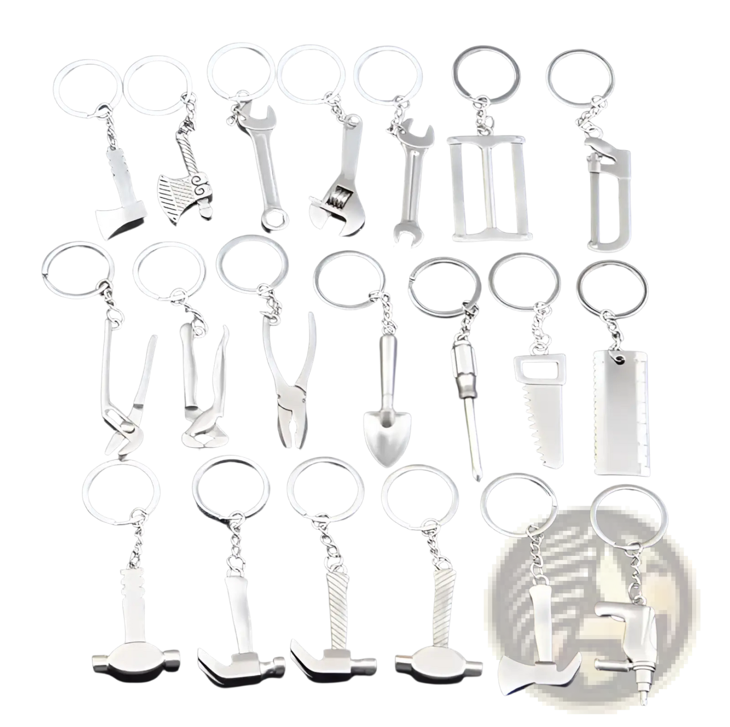Mini Tool Keychain Set Metal Multi-tool Key Ring