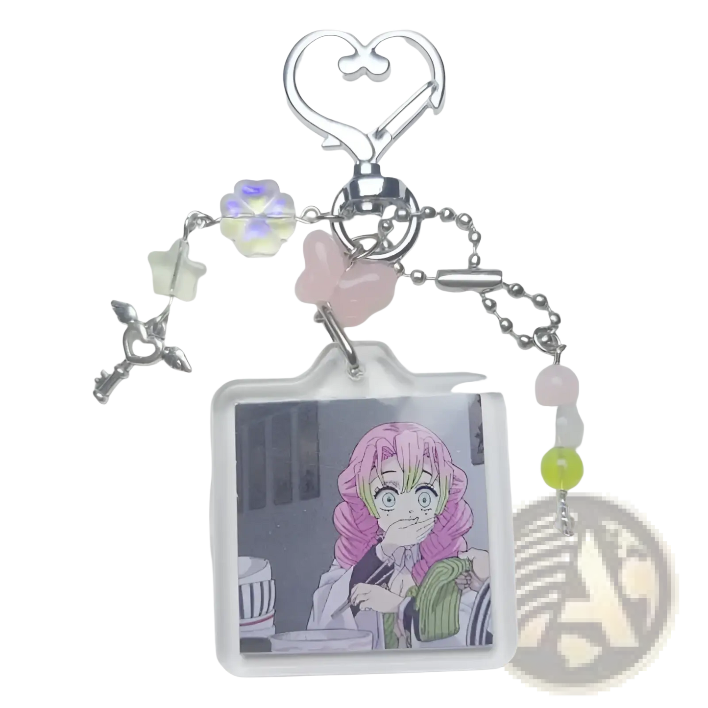 Mitsuri Kanroji Anime Keychain Beaded Aesthetic