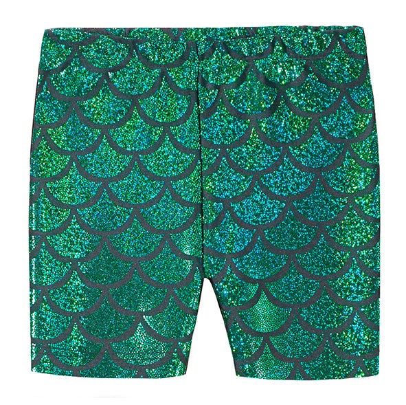 Girls Novelty Bike Shorts  | Elf Mermaid Sparkle