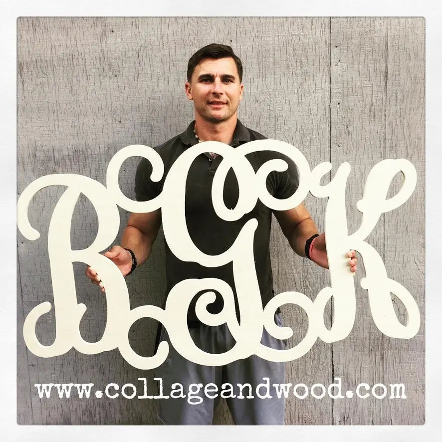 18 and 36 Inch Monogram Letters | "3rd Time Ordering!"