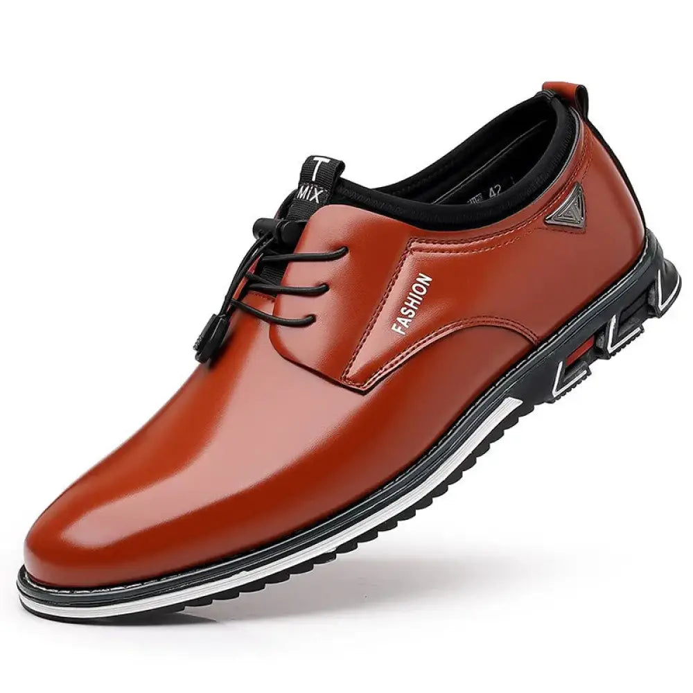 Men's Plus Size Fashion Leather Lace Up Casual Shoes