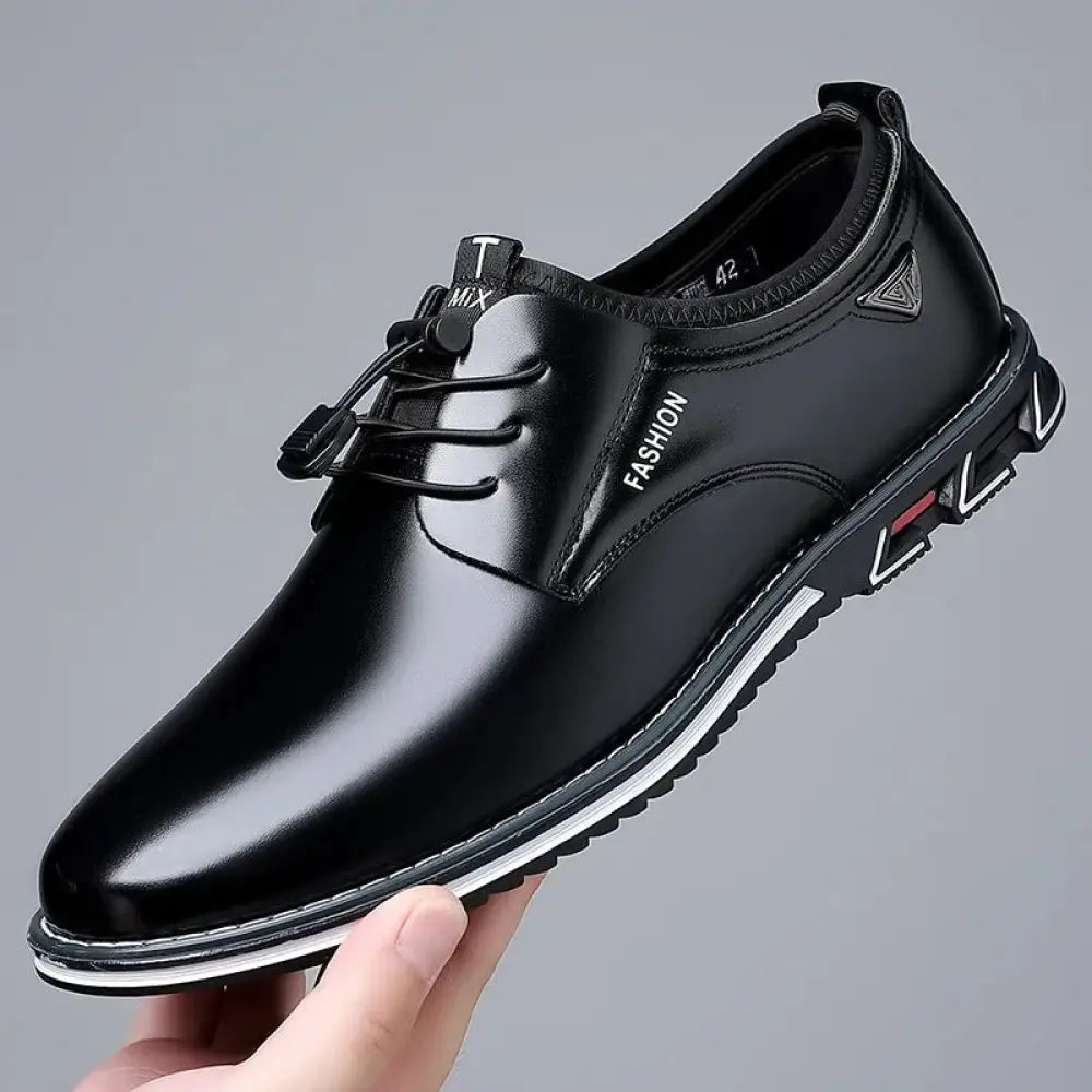 Men's Plus Size Fashion Leather Lace Up Casual Shoes