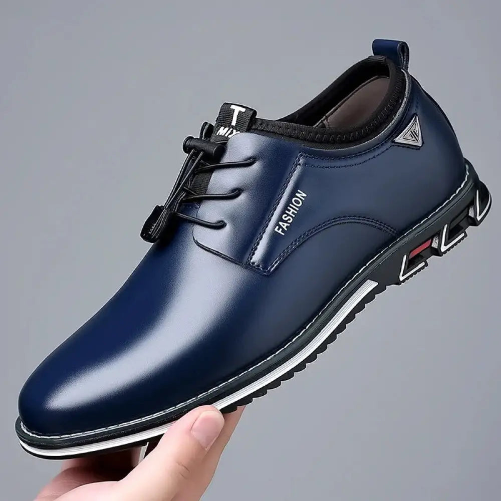 Men's Plus Size Fashion Leather Lace Up Casual Shoes