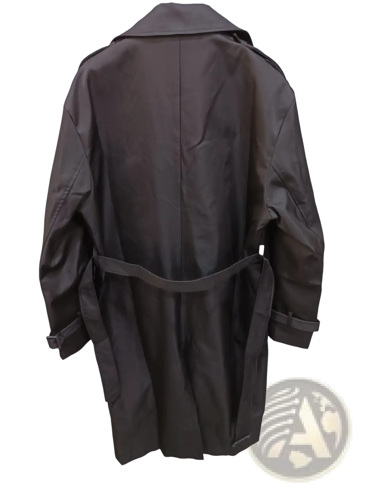 Plus Size Men Trench Coat Thickened Black Over-knee