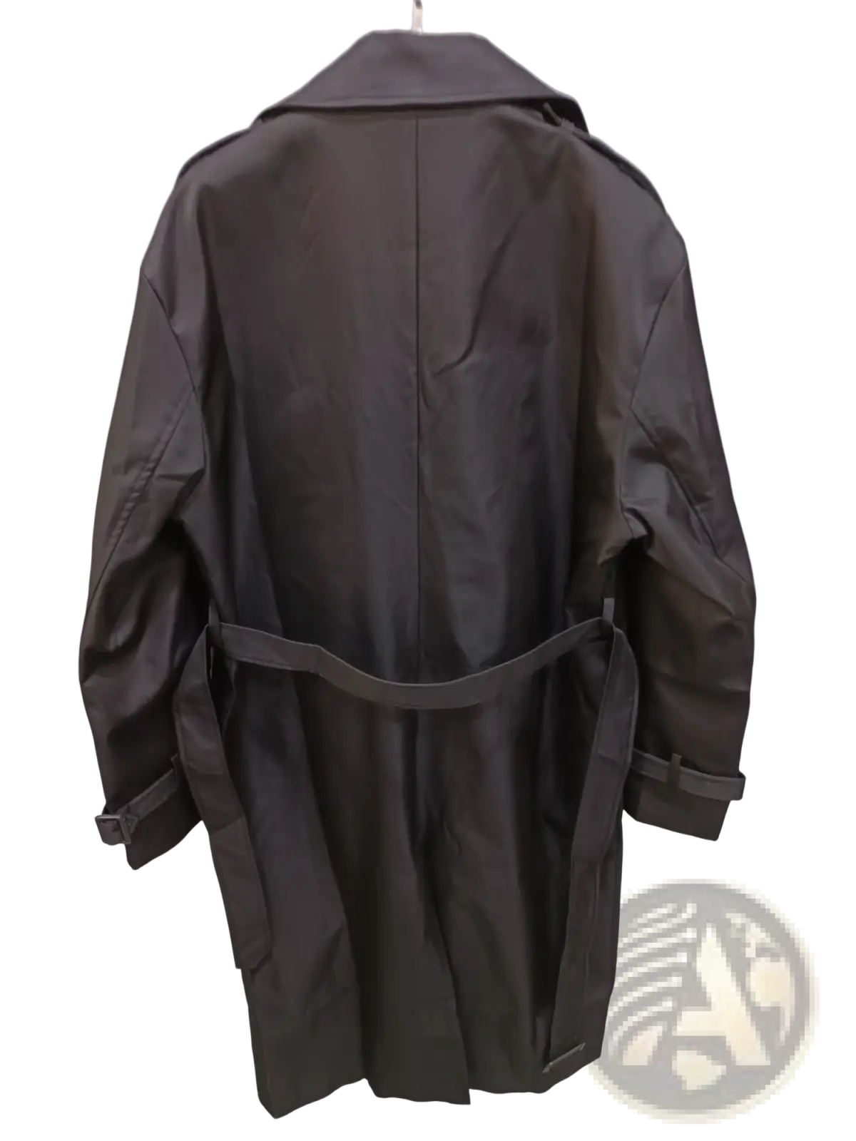 Plus Size Men Trench Coat Thickened Black Over-knee