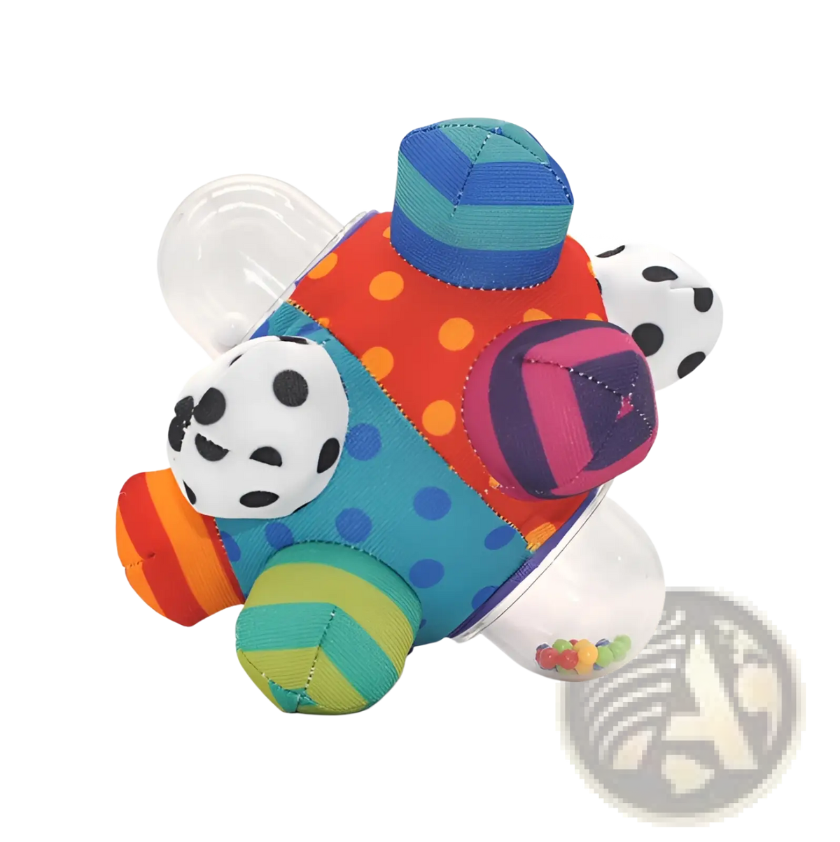 Plush Baby Rattle Ball Grasping Toy for Sensory Play