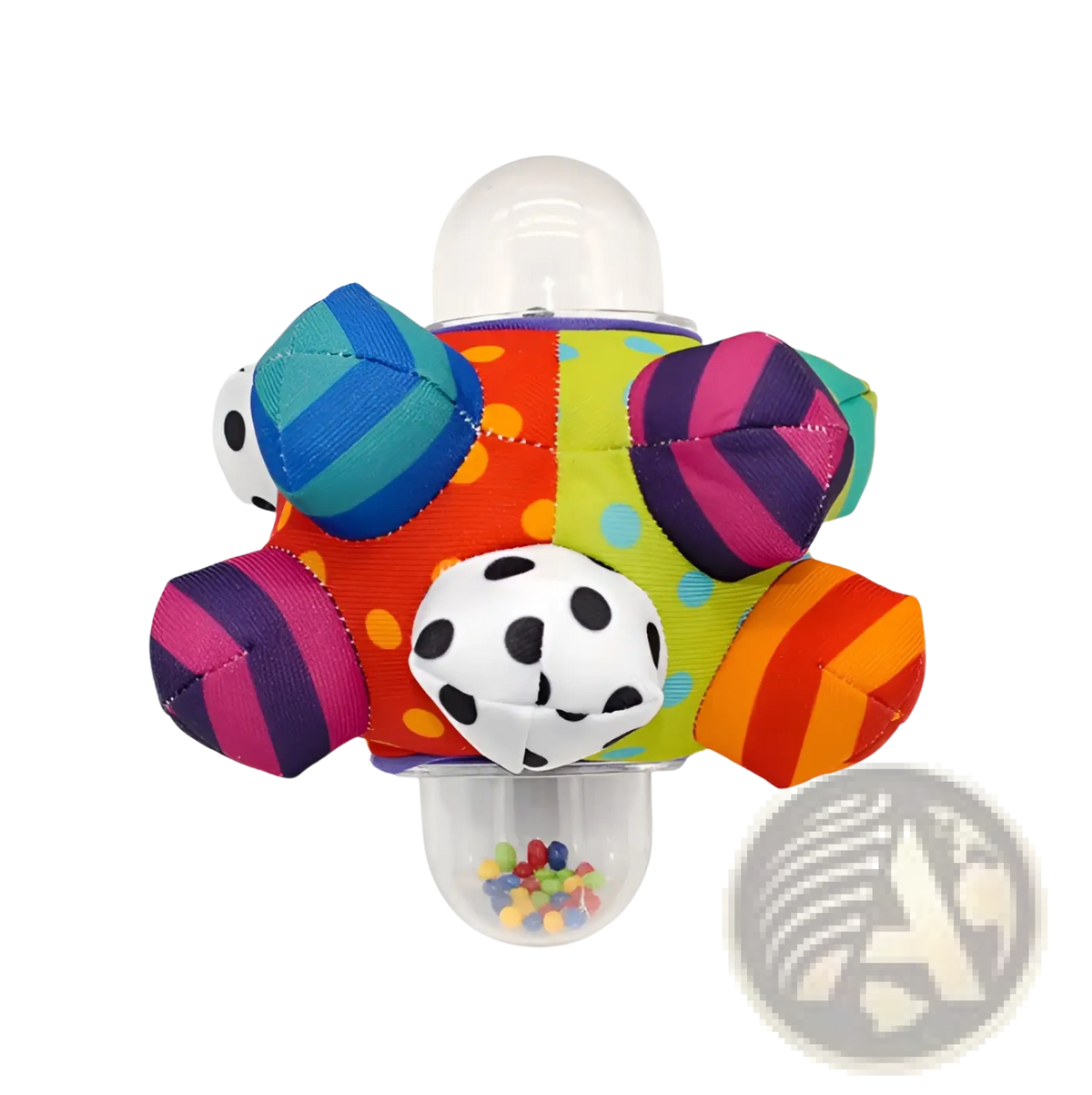 Plush Baby Rattle Ball Grasping Toy for Sensory Play