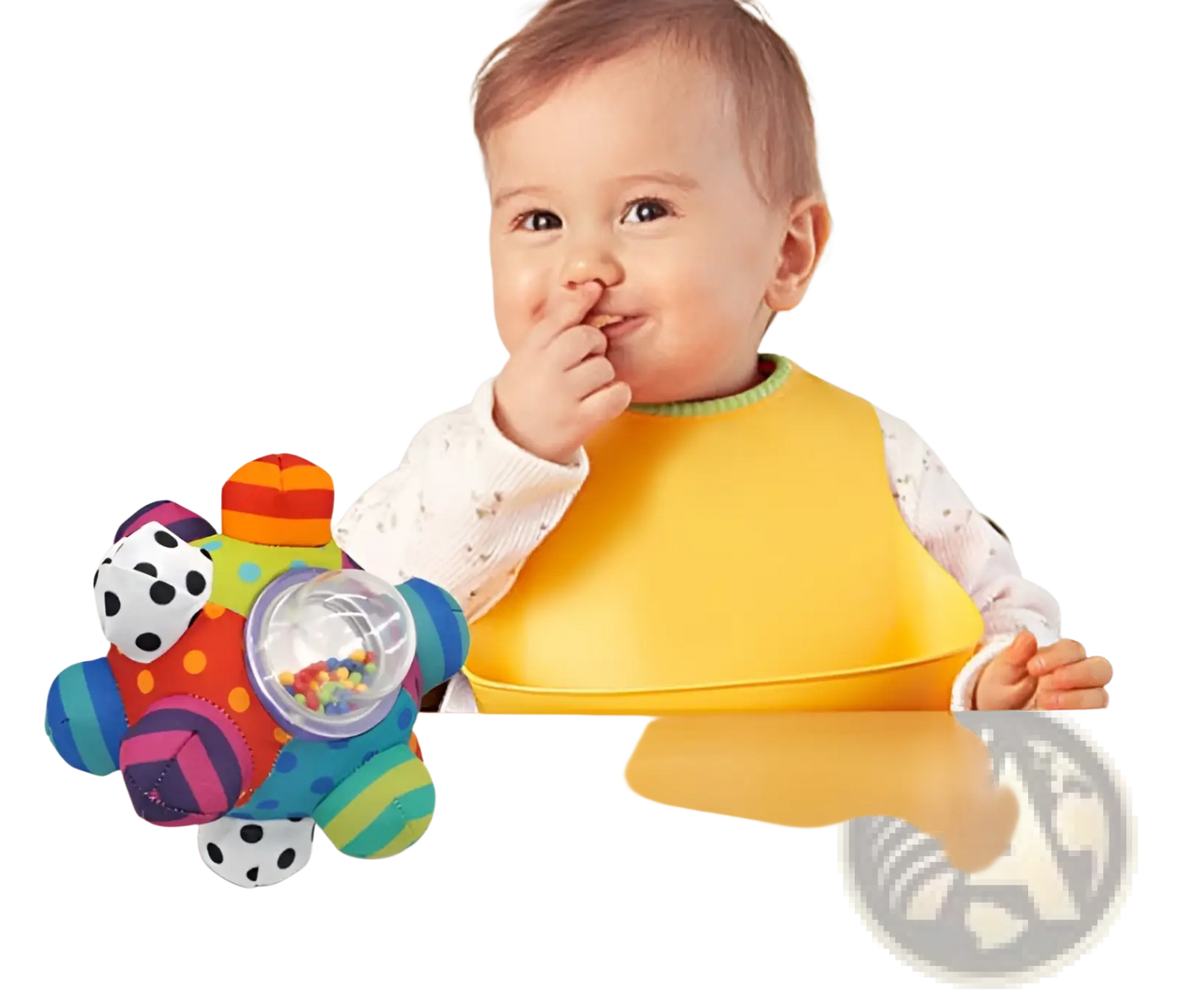 Plush Baby Rattle Ball Grasping Toy for Sensory Play