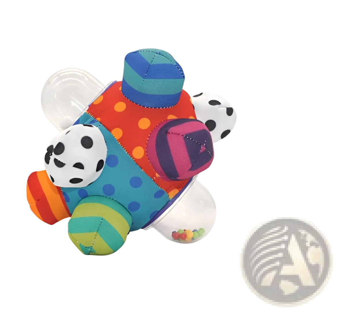 Plush Baby Rattle Ball Grasping Toy for Sensory Play