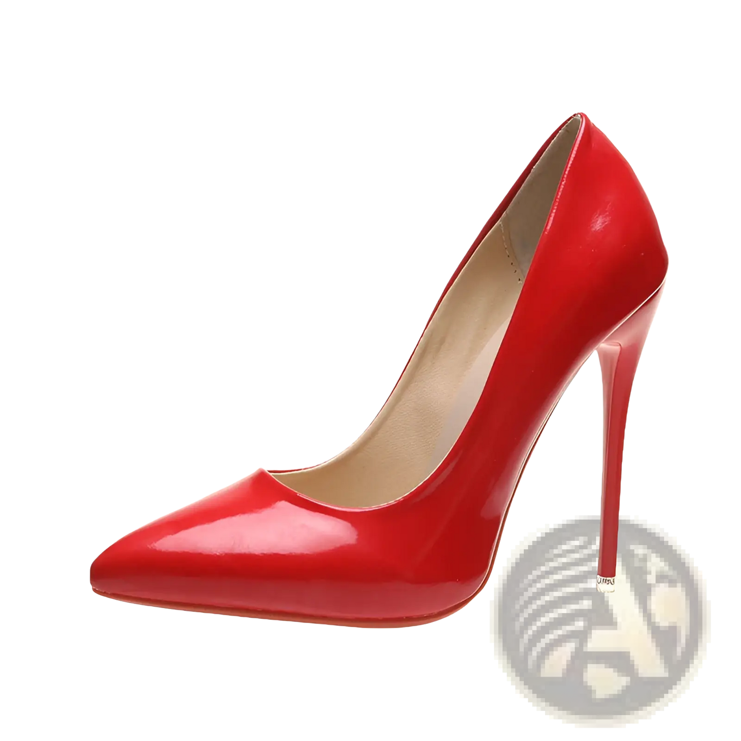 Pointed Toe Stiletto Pumps in Patent Leather