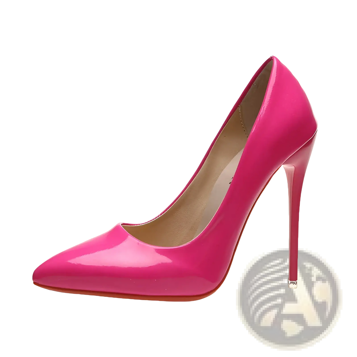 Pointed Toe Stiletto Pumps in Patent Leather