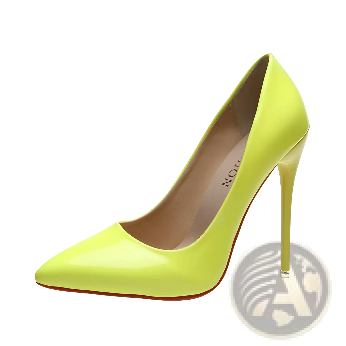 Pointed Toe Stiletto Pumps in Patent Leather