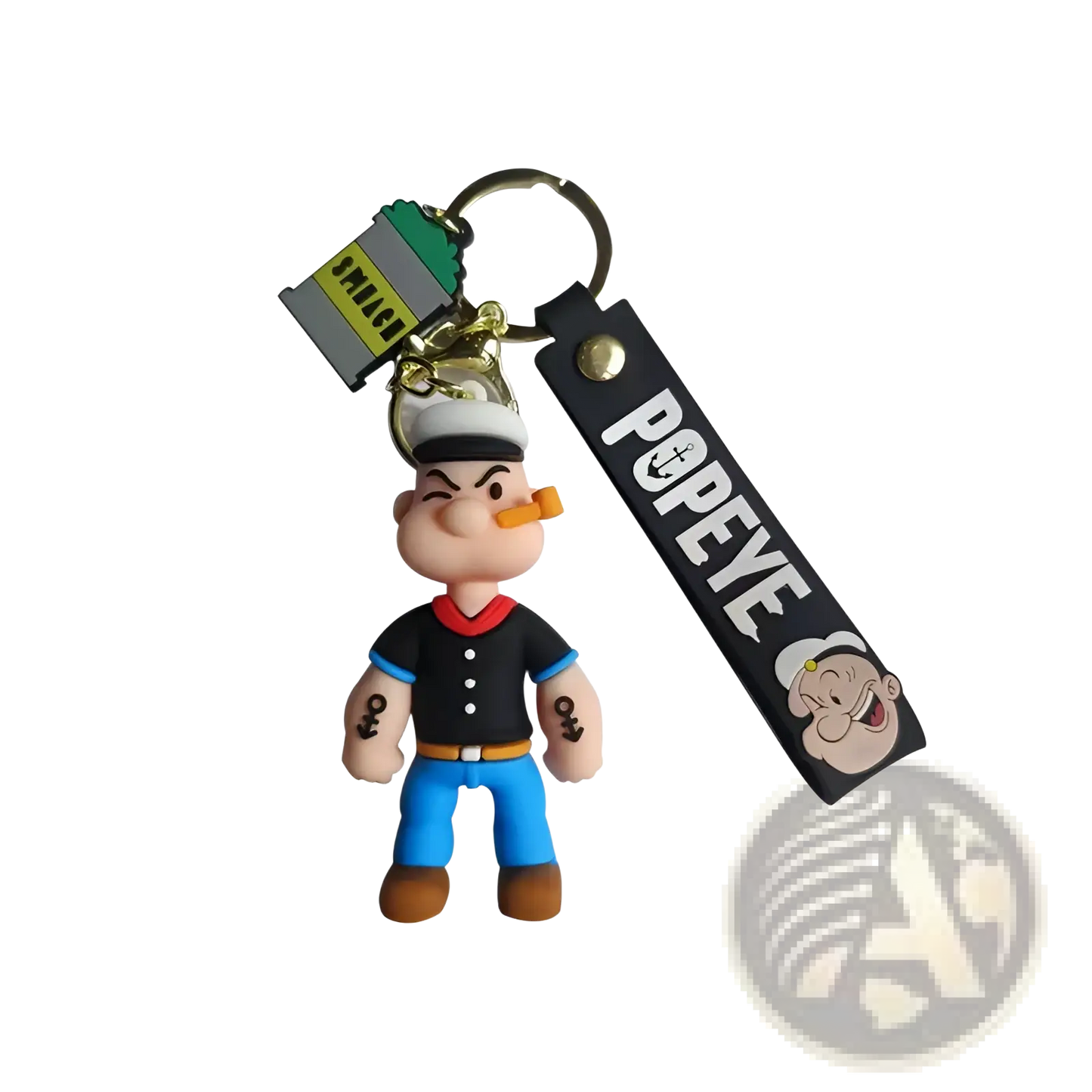 Popeye Silicone Keychain Cartoon Doll Bag Pendant