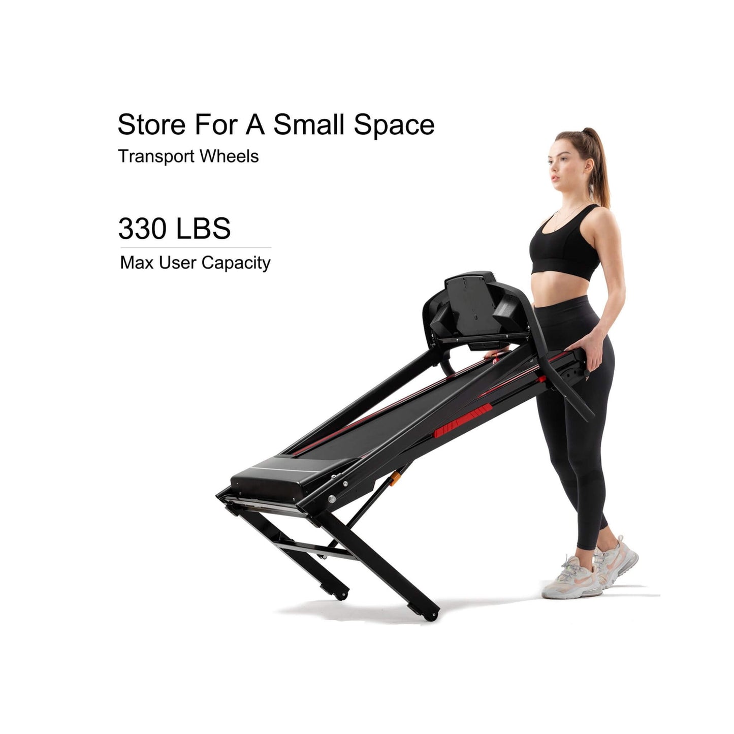 Portable 3.5HP Space Saving Folding Treadmill W/ Incline & 12 Preset Programs (SAK29735)