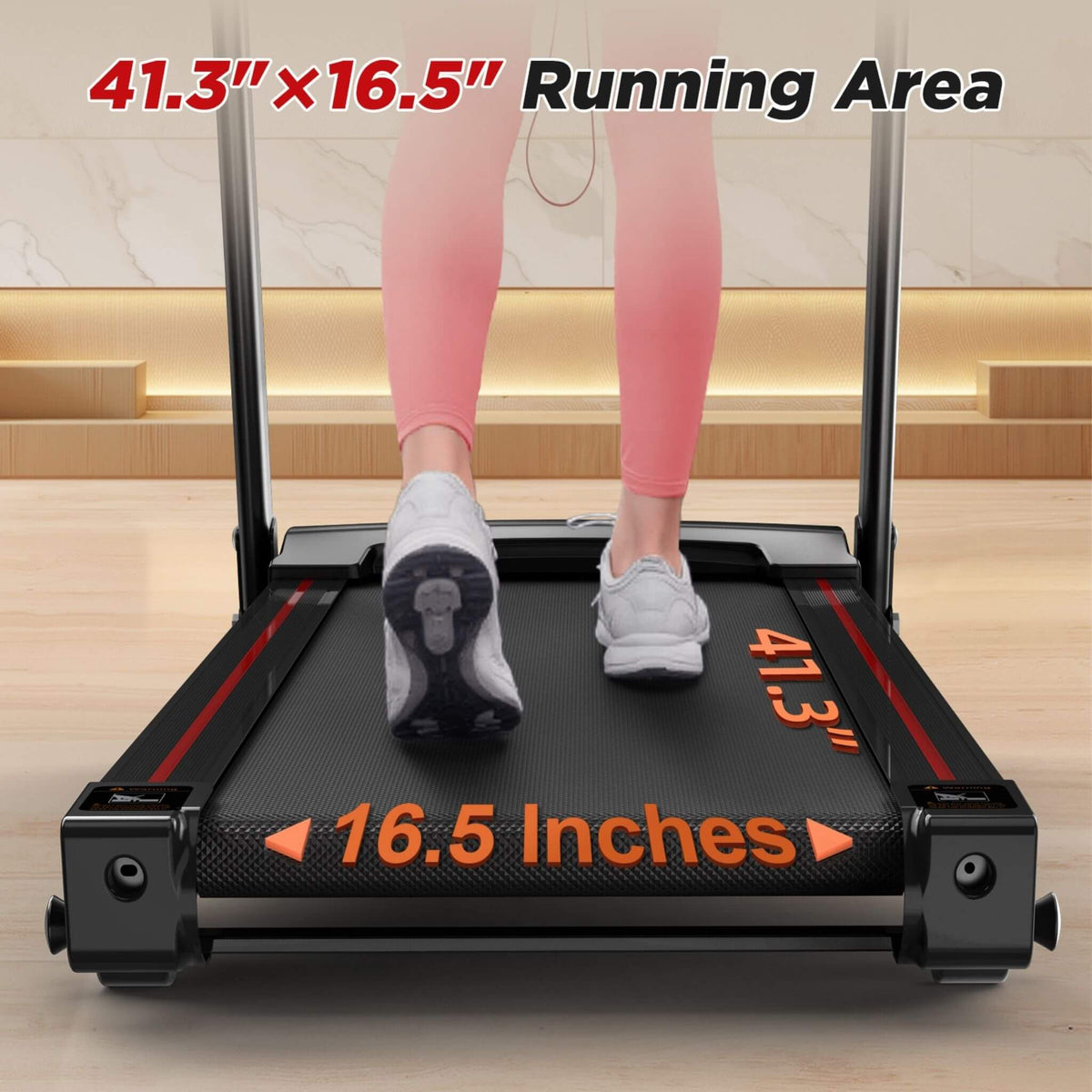 Portable 3.5HP Space Saving Folding Treadmill W/ Incline & 12 Preset Programs (SAK29735)