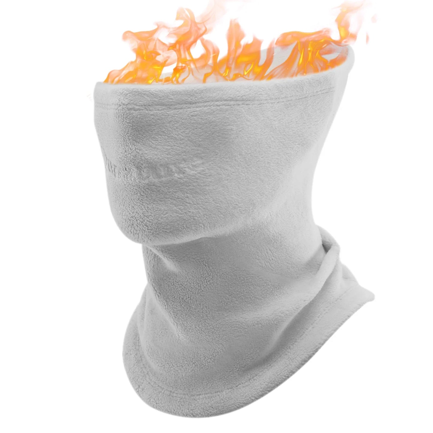 Double-Sided Fleece Integrated Face and Neck Warmer for Ultra Comfort