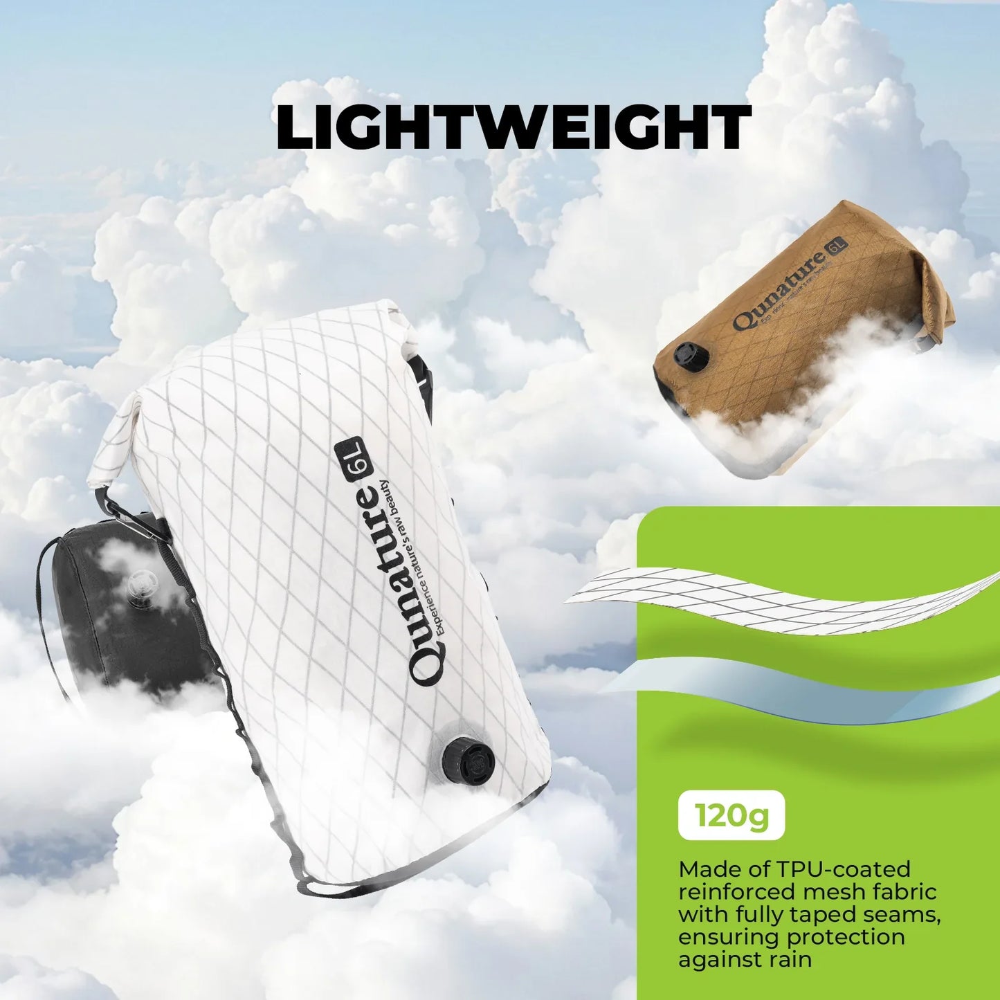 Waterproof Compression Bag for Bikepacking 6L/12L