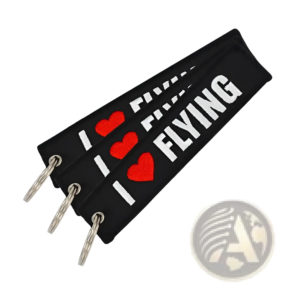 Remove Before Flight Embroidered Keychain