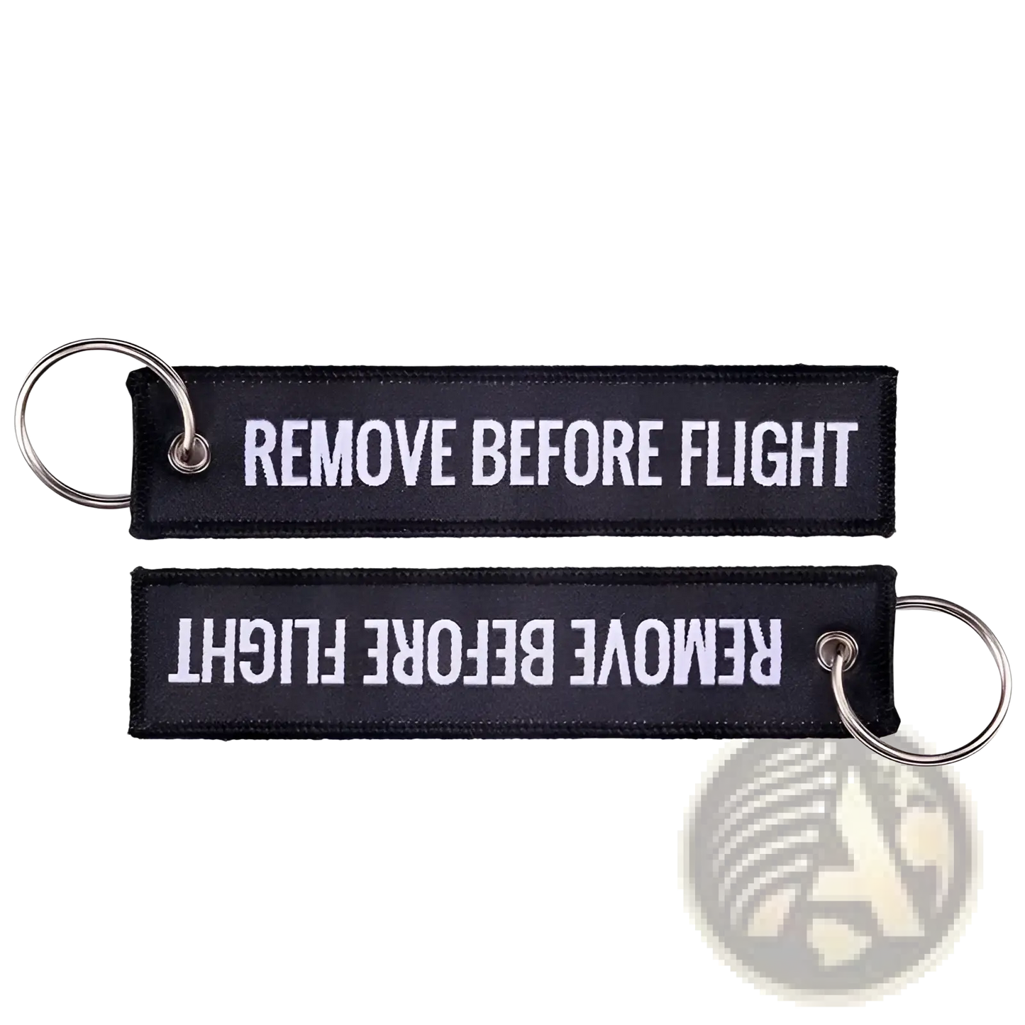 Remove Before Flight Embroidered Keychain