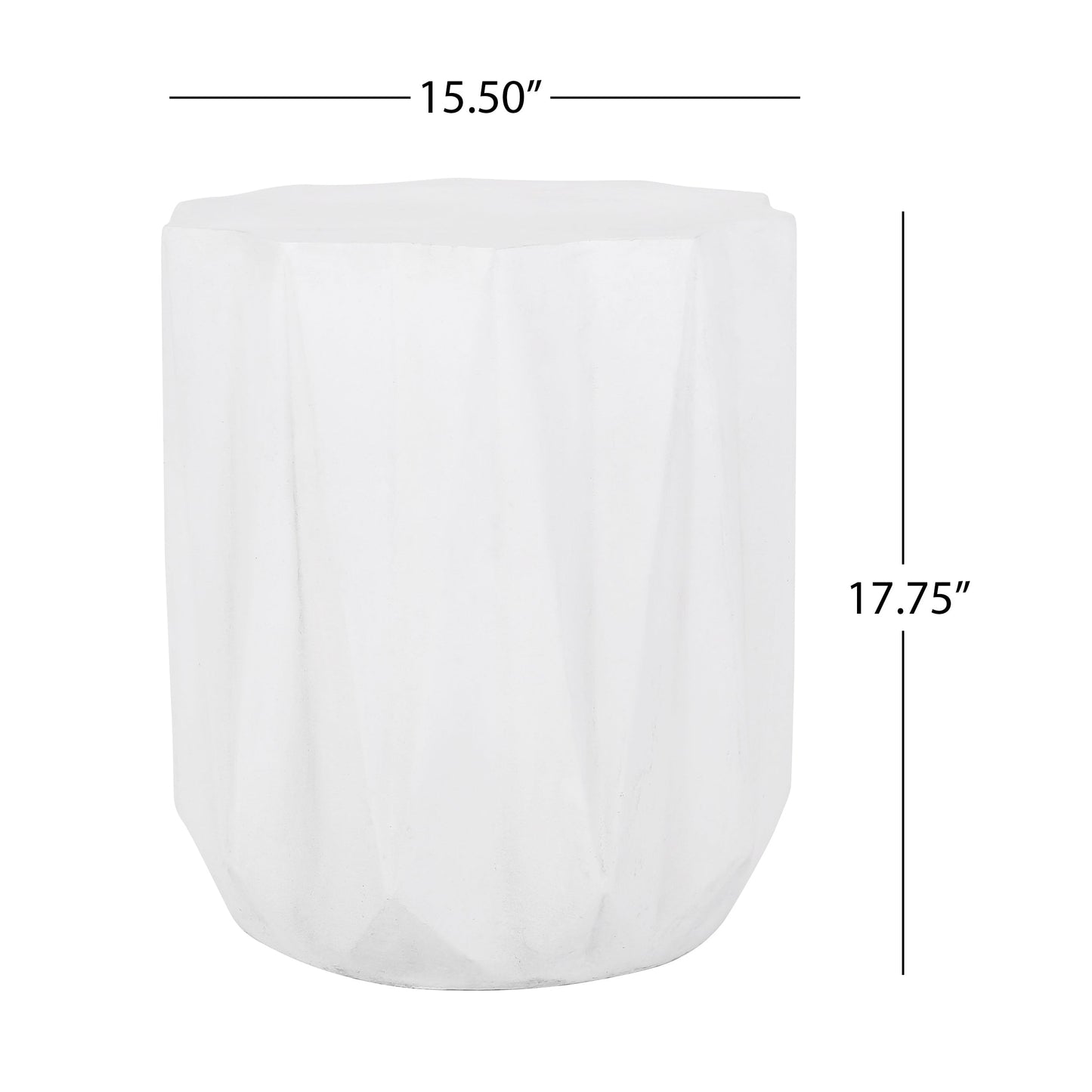 Outdoor Lightweight Concrete Side Table