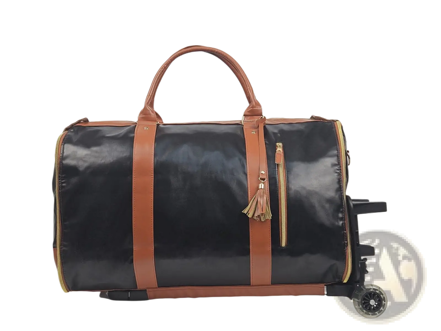 Rolling Travel Bag Foldable Large Capacity Fitness Duffel