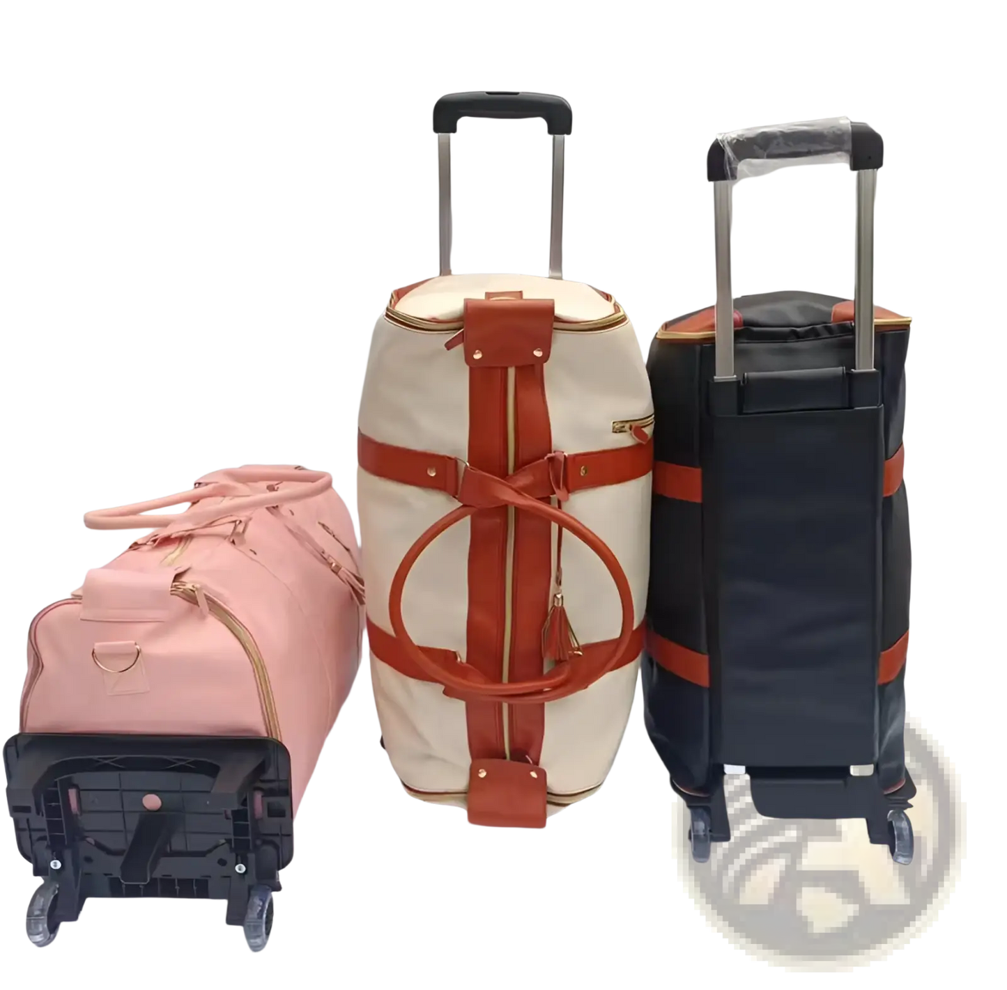Rolling Travel Bag Foldable Large Capacity Fitness Duffel