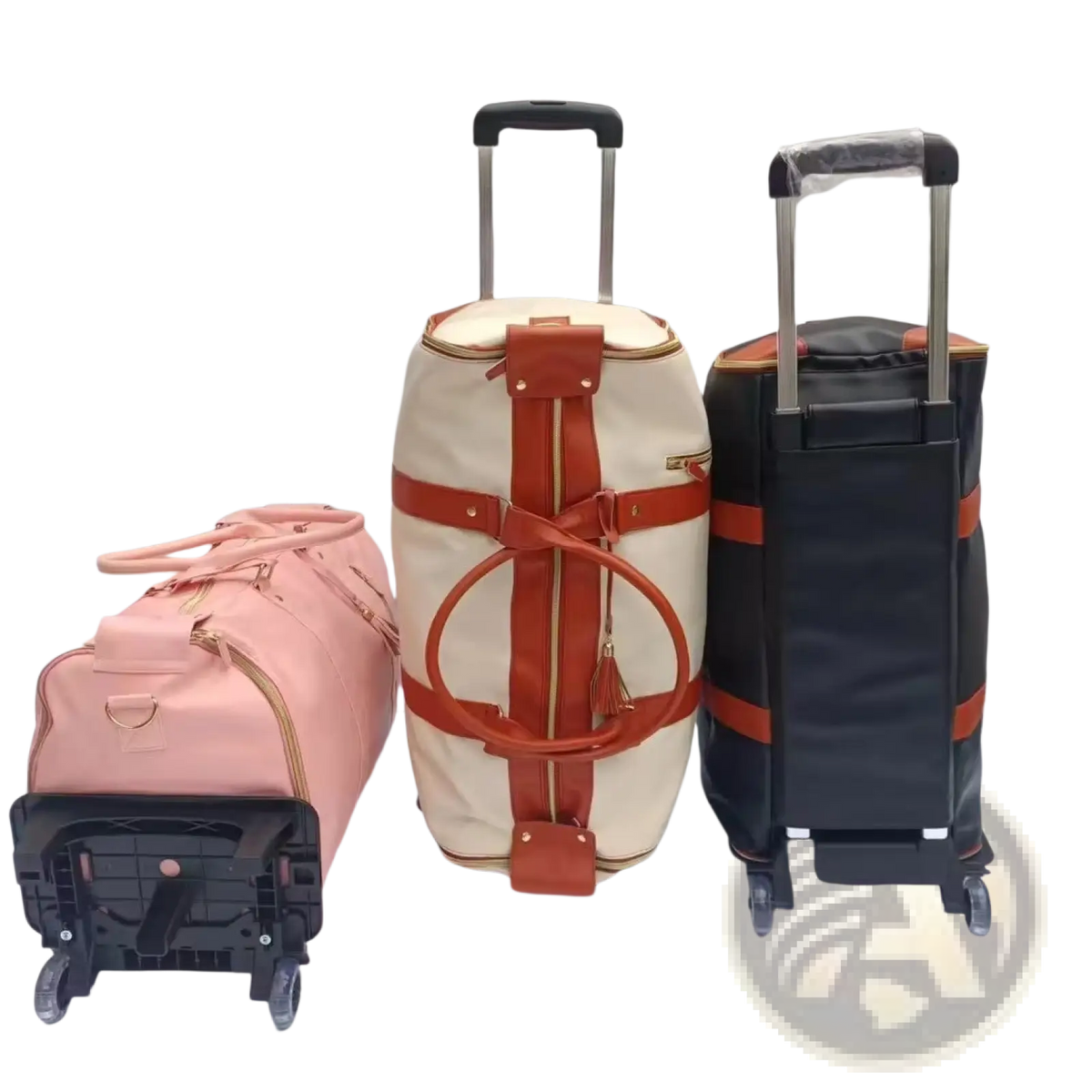 Rolling Travel Bag Foldable Large Capacity Fitness Duffel